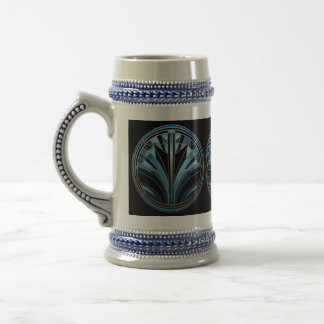 Art Deco Blue Design Stein
