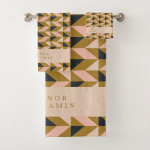 Art Déco Blush Gold Black Mariage personnalisé
