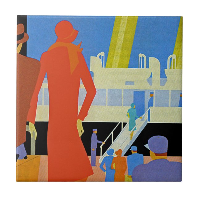 Art Deco Boarding Tile (Front)