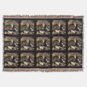 Art Deco Borzoi Blanket Throw