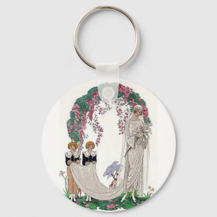 Art Deco Bride Keychain
