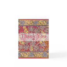 Art Deco Bright Garden Thank You Notes