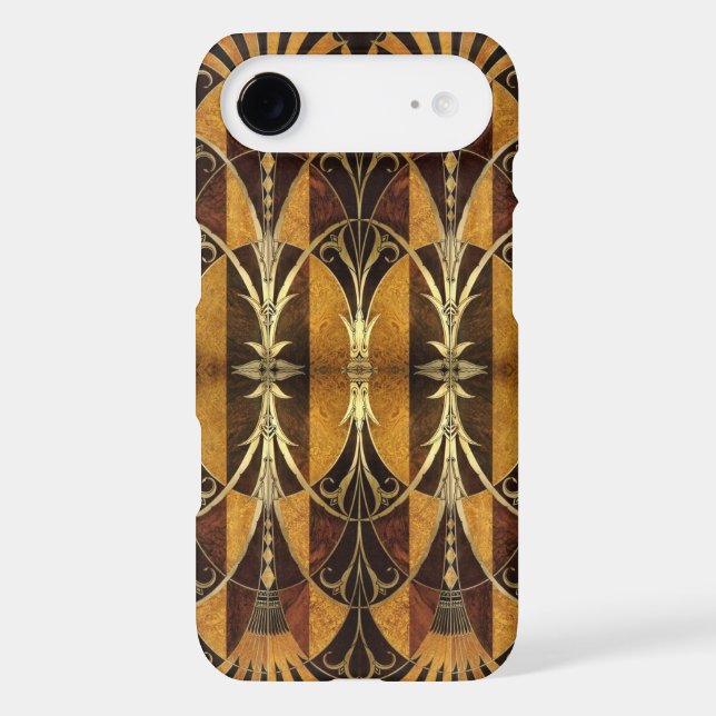 Art Deco Burl Wood Case-Mate iPhone Case (Back)