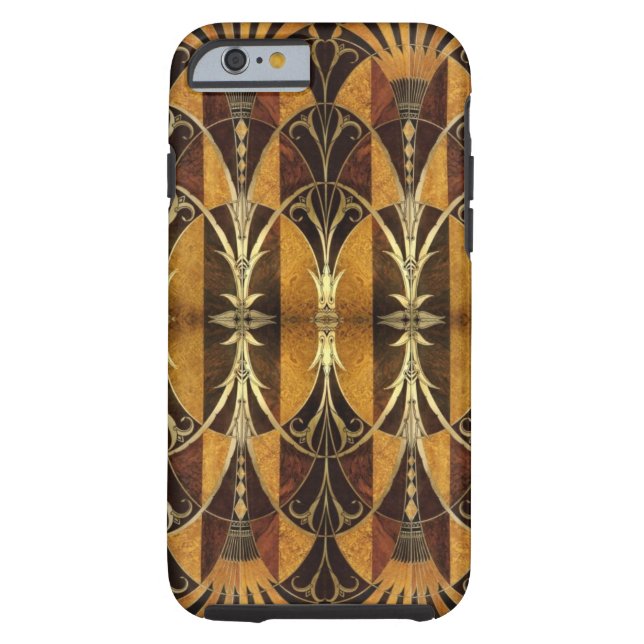 Art Deco Burl Wood Case-Mate iPhone Case (Back)