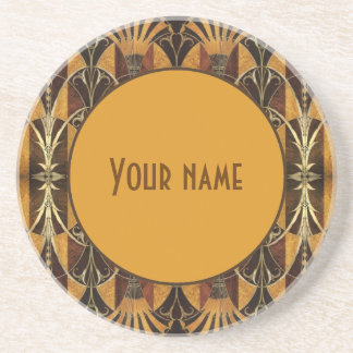 Art Deco Burl Wood Coaster