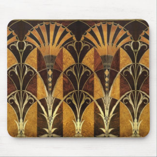 Art Deco Burl Wood Mouse Pad
