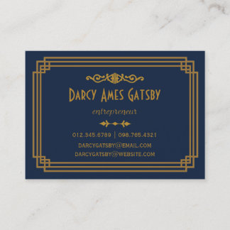 Art Deco Business Cards