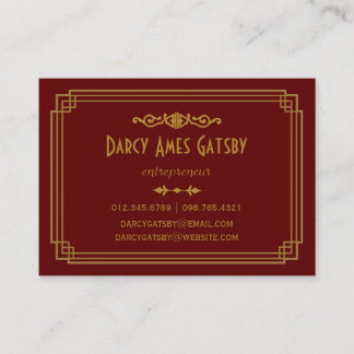 Art Deco Business Cards