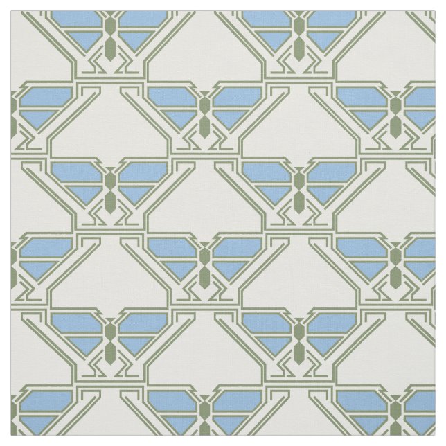 Art Deco Butterflies Fabric (Swatch)