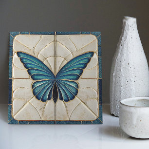 Art Deco Butterfly Wall Decor Art Nouveau Tile