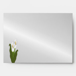 Art Deco Calla Lily Wedding Invitation Envelope