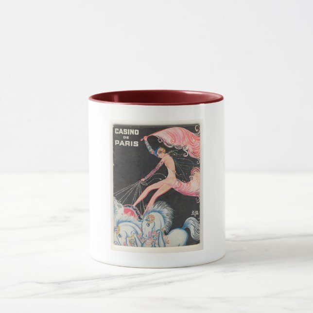 Art Deco, Casino, Paris, Louis Gaudin, Vintage  Mug (Center)