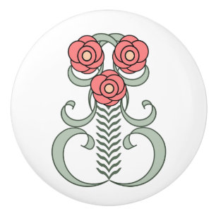 Art Deco Ceramic Handle Knob
