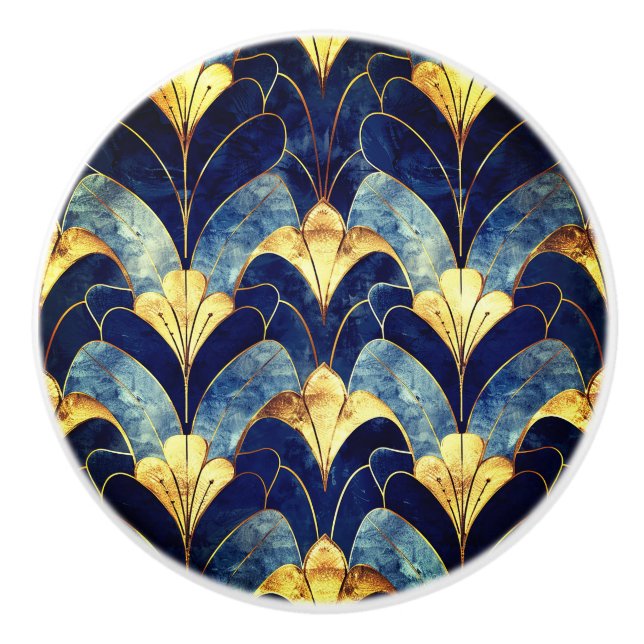 Art Deco Ceramic Knob (Front)