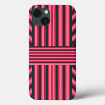 Art Deco Charcoal Pink Abstract Elegant Pattern
