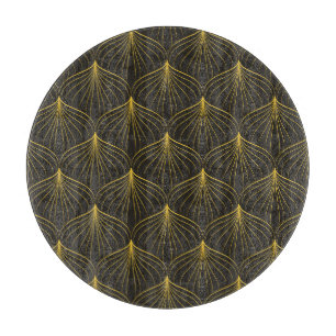 Art Deco Charm: Vintage Geometric Seamless Cutting Board