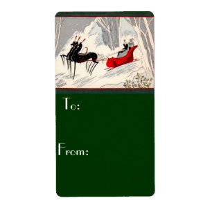 Art Deco Christmas Gift Tags