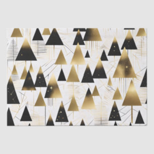 art deco christmas trees tissue paper