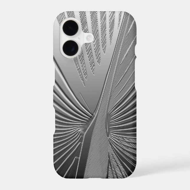 Art Deco chrome palm leaf (Back)