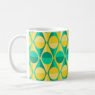 Art Deco Circles and Triangles Coffee Mug