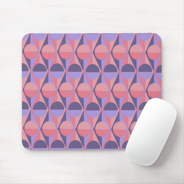 Art Deco Circles and Triangles  Mouse Pad (With Mouse)
