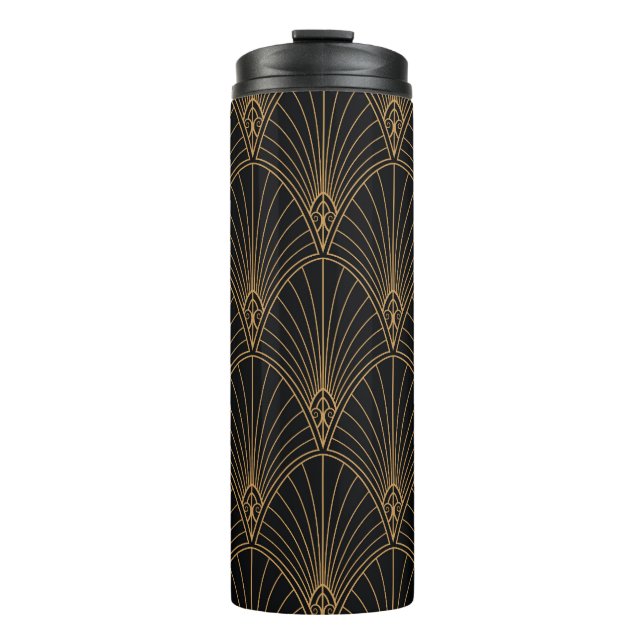 Art deco: classic geometric pattern. thermal tumbler (Front)