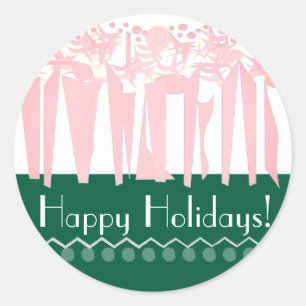 ART DECO CLASSIC ROUND STICKER