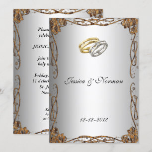 Art Deco Classic Wedding Invitation