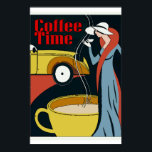 Art Deco Coffee Time Poster<br><div class="desc">Art Deco Coffee Time</div>