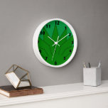 Art Deco Crown Design Green Clock<br><div class="desc">Wall clock art deco design that you can customise with any text of your choice. Should you require any help with customising then contact us through the link on this page. Art deco clock</div>