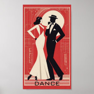 Art Deco Dance Poster