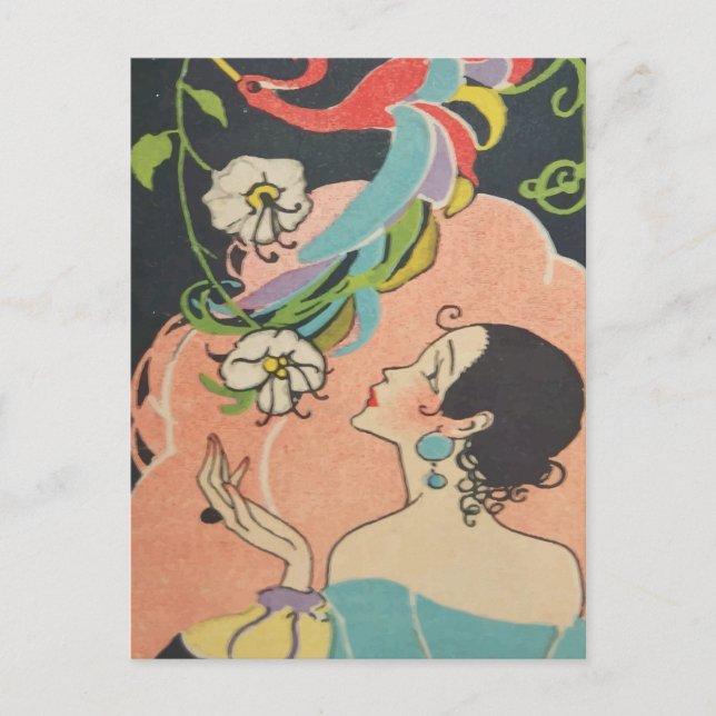 Art Deco Dancer Postcard (Front)