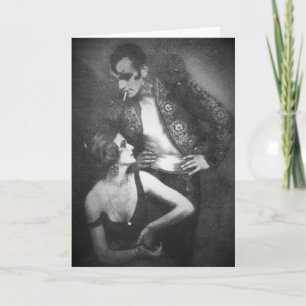Art deco dancers berber and droste vintage couples card