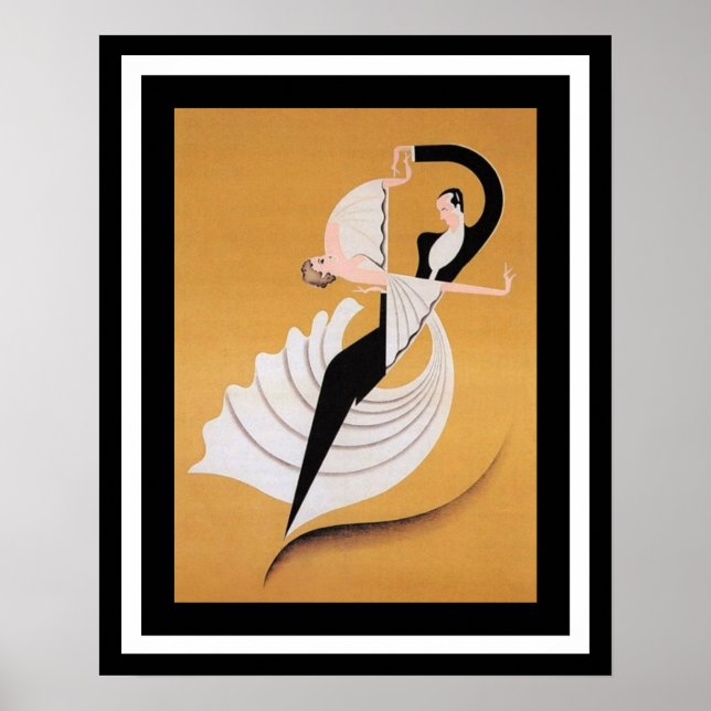 Art Deco Dancers Poster (Front)