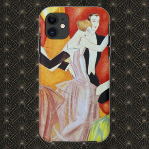 Art Deco Dancing Couples 1920s Ballroom  iPhone 11 Case