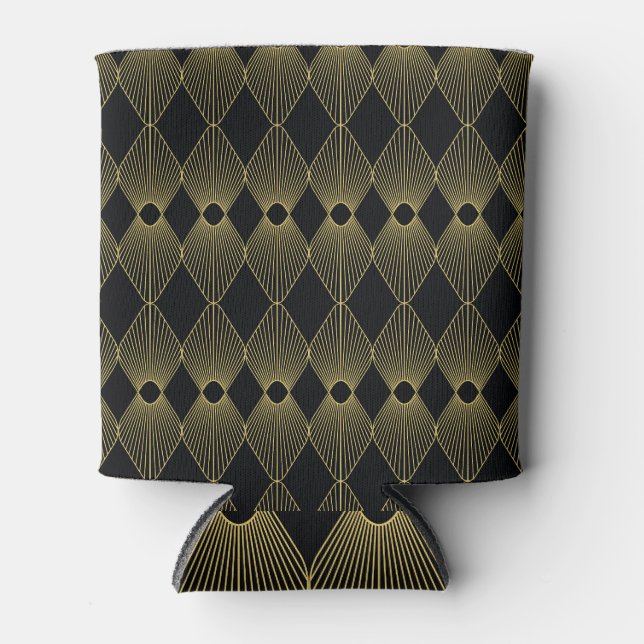 Art Deco Decoration Seamless Pattern Can Cooler (Front)