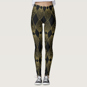 Art Deco Decoration Seamless Pattern Leggings