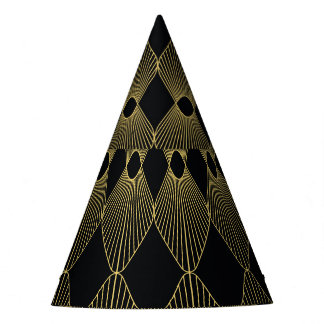 Art Deco Decoration Seamless Pattern Party Hat
