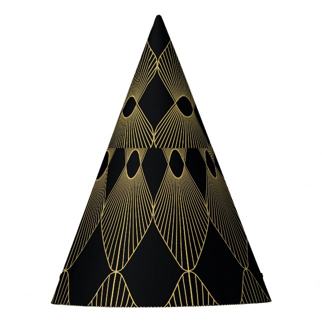 Art Deco Decoration Seamless Pattern Party Hat (Front)