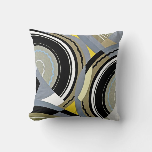 Art Deco Design #2 @ Emporio Moffa Throw Pillow (Front)