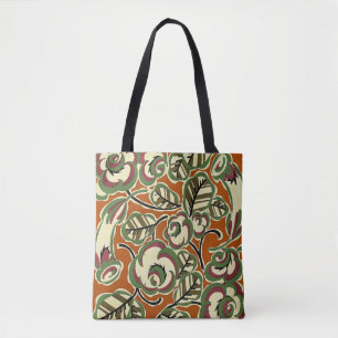 Art Deco Design #5 Floral Pattern Tote Bag