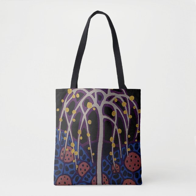 Art Deco Design #6 Exotic Tree Tote Bag (Front)