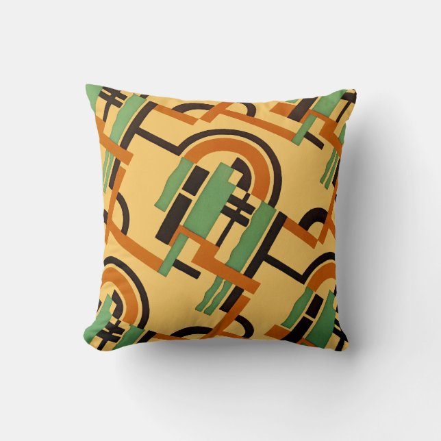 Art Deco Design #7 @ Emporio Moffa Throw Pillow (Front)