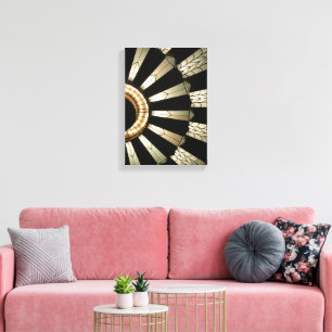 Art Deco Design Black & Gold Elegant Canvas Print