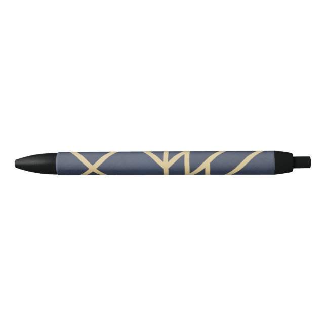 Art Deco design Black Ink Pen (Front)