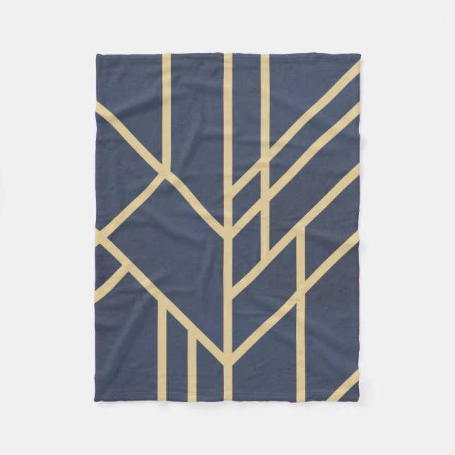 Art Deco design Fleece Blanket (Front)