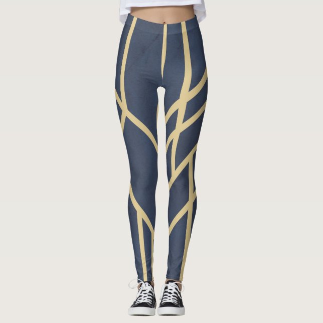 Art Deco design Leggings (Front)