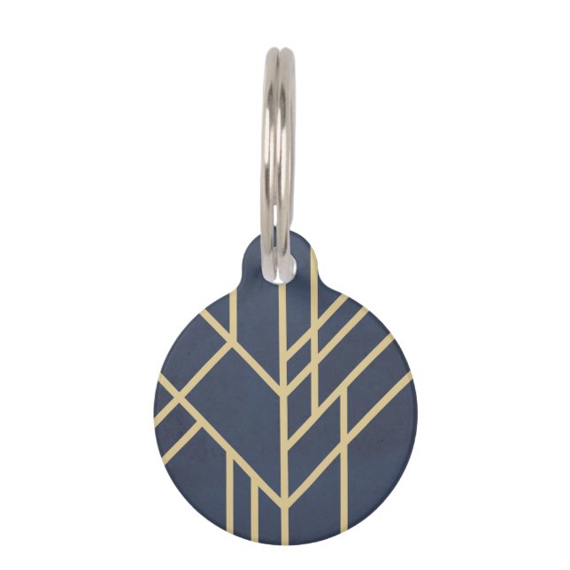 Art Deco design Pet Tag (Front)