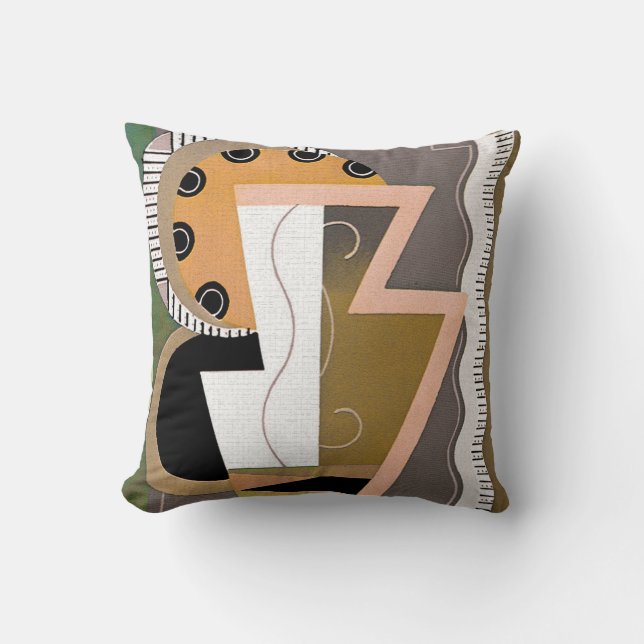 Art Deco  Design Throw  Pillow (Front)