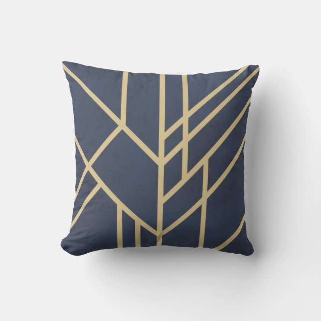 Art Deco design Throw Pillow (Front)